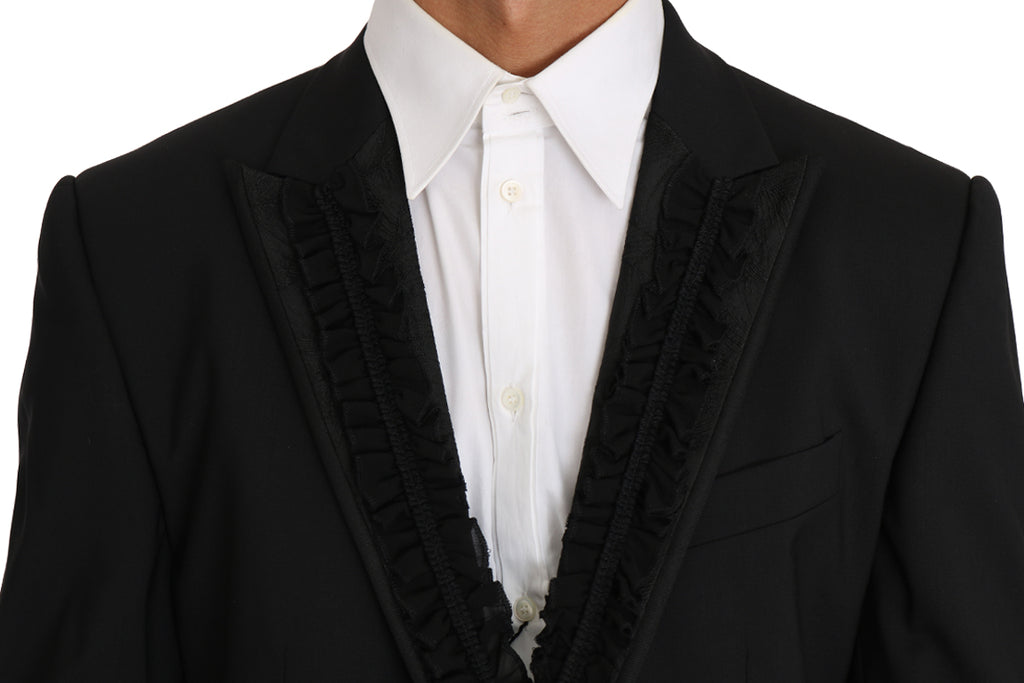Veste blazer Martini noire élégante et ajustée Dolce &amp; Gabbana