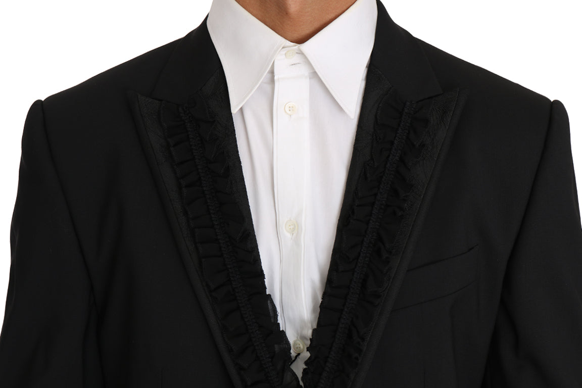 Veste blazer Martini noire élégante et ajustée Dolce &amp; Gabbana