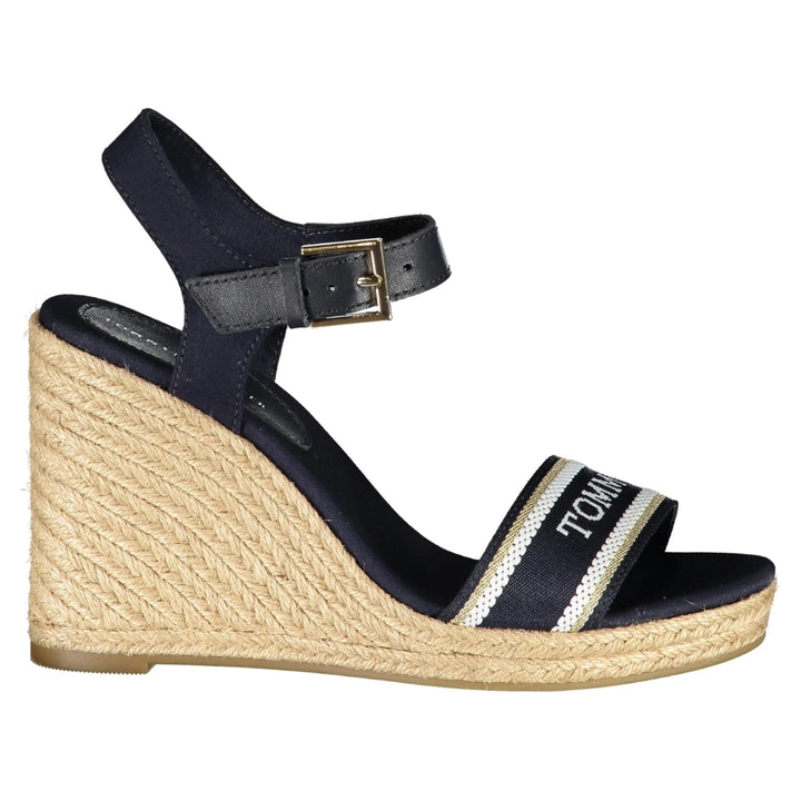 Black Wedge Sandals for Women