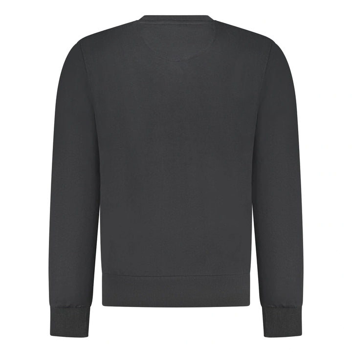 Men’s Black Zip-Up Sweatshirt with Long Sleeves