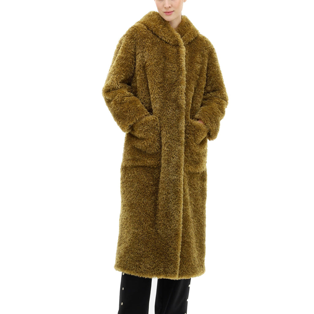 HERNO CURLY FAUX FUR Coat
