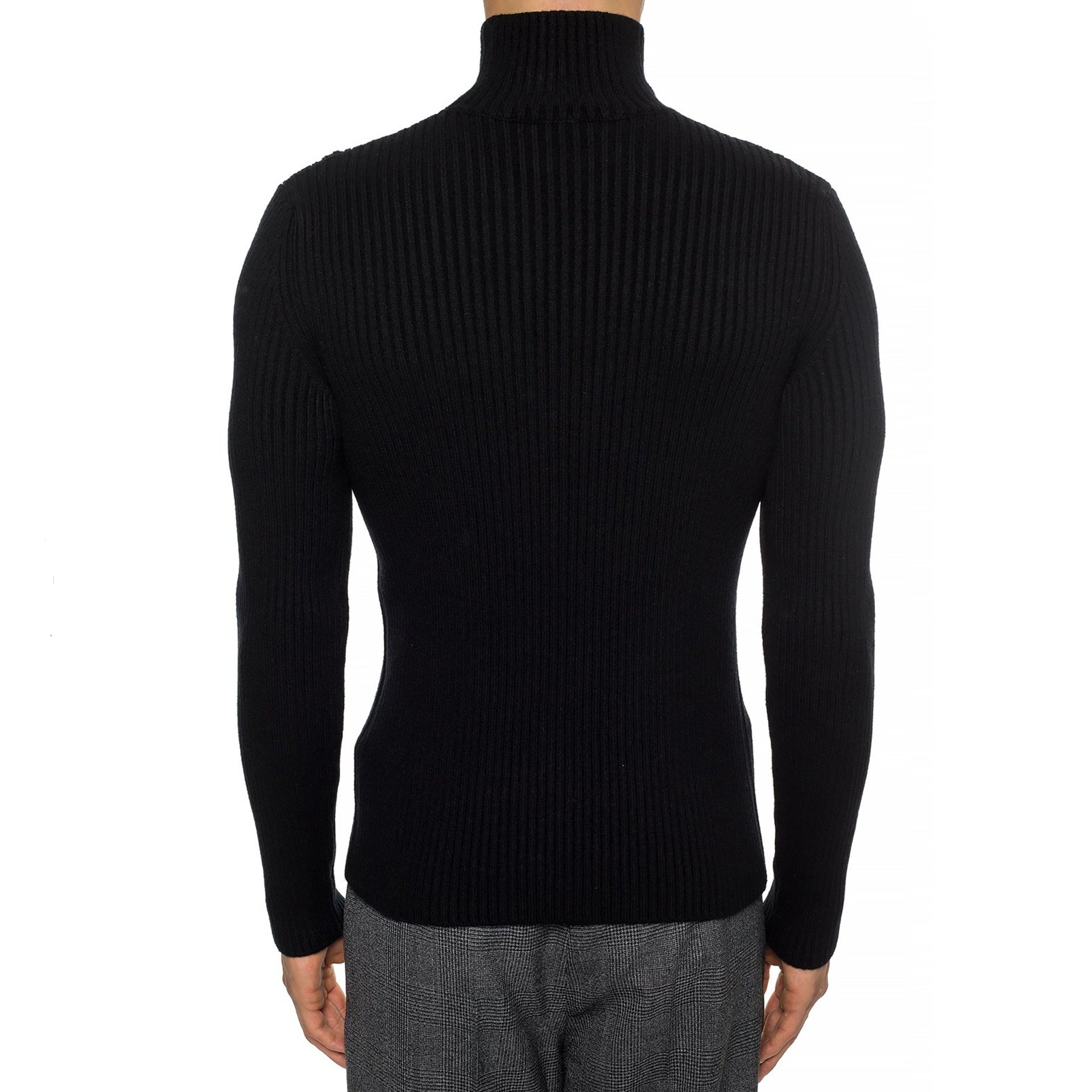 Balenciaga Cashmere Blend Rib Knit Turtleneck