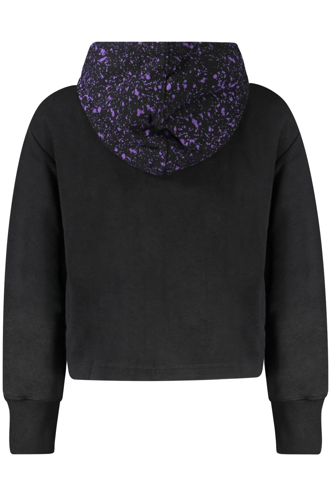 NIKE GIRLS BLACK ZIP-UP SWEATSHIRT