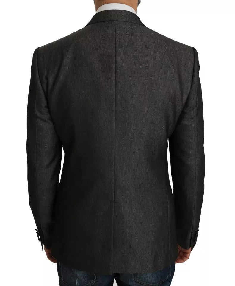 Dolce &amp; Gabbana Gris MARTINI 2 pièces Gilet Manteau Blazer