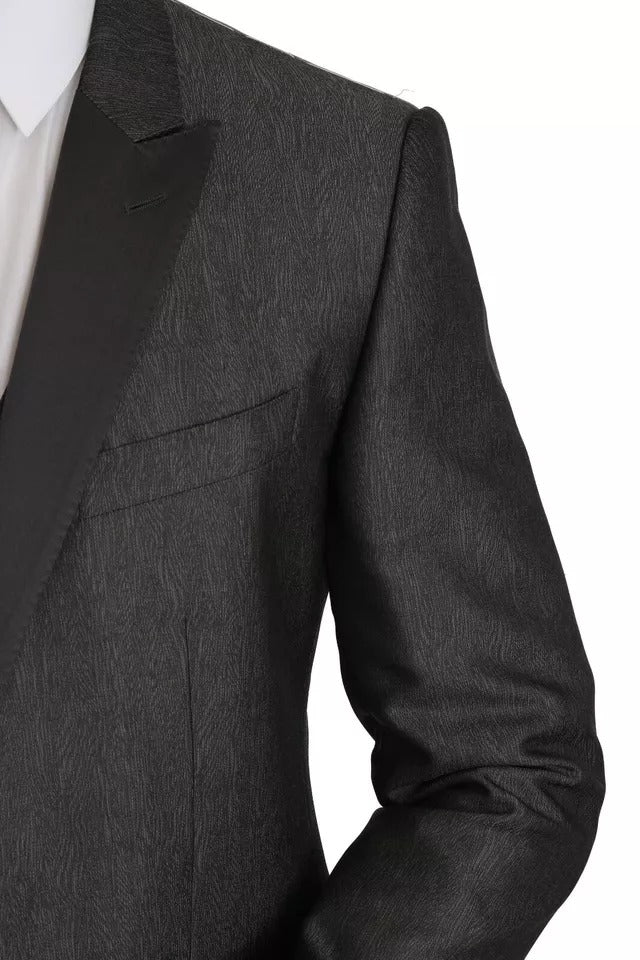 Dolce &amp; Gabbana Gris MARTINI 2 pièces Gilet Manteau Blazer
