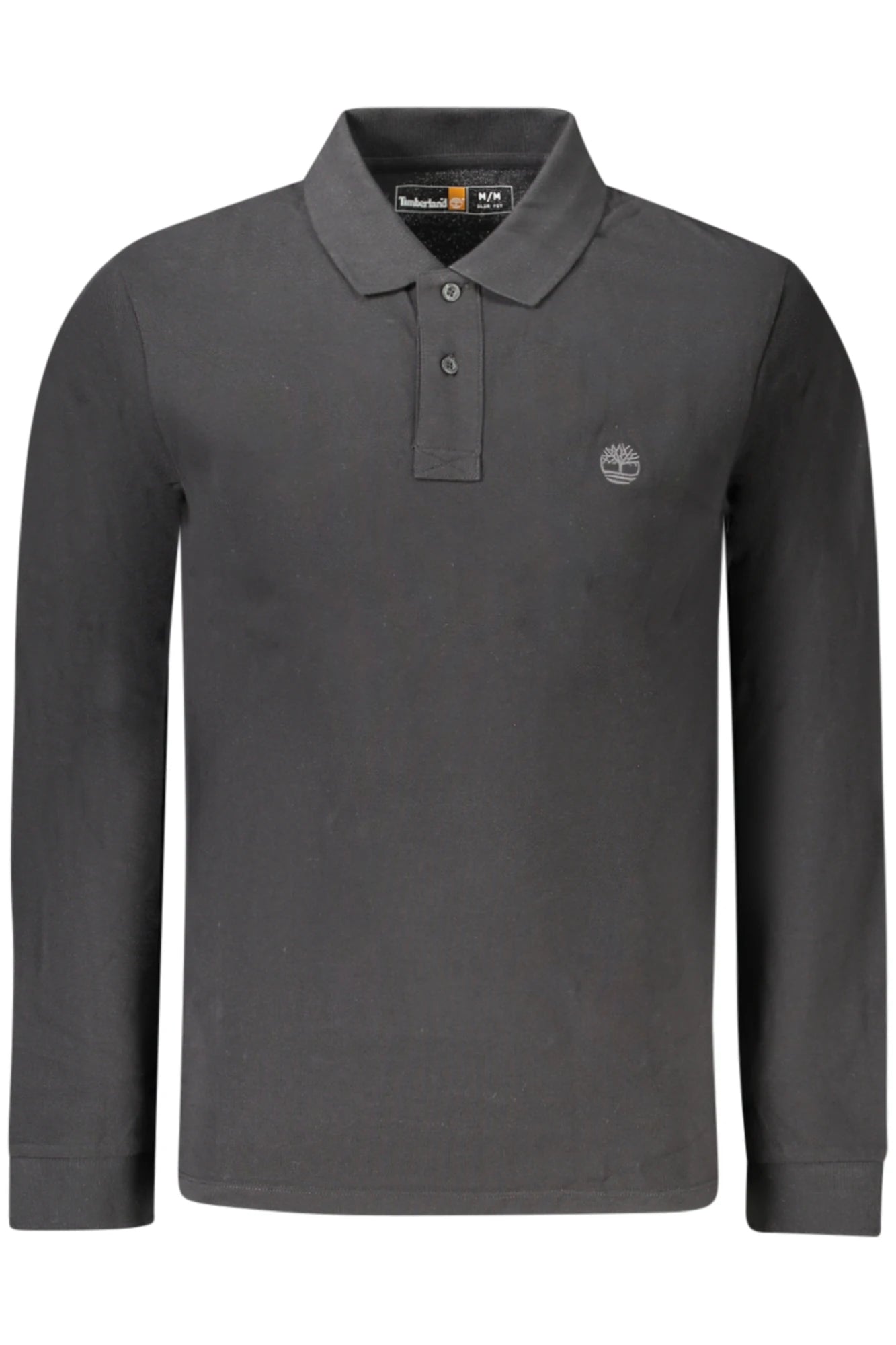 TIMBERLAND MEN&#39;S LONG-SLEEVE POLO SHIRT BLACK