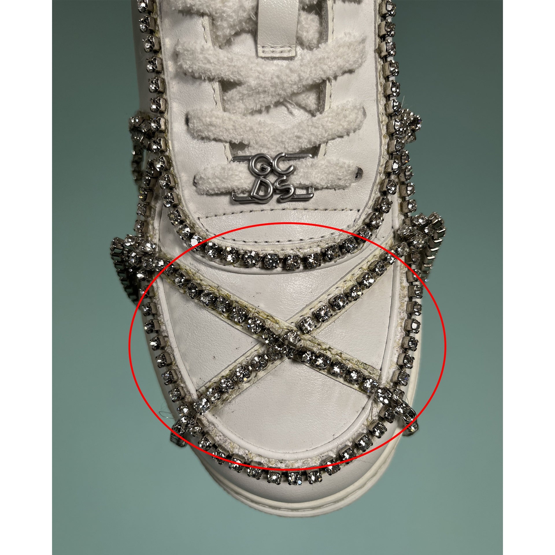 GCDS Crystal-Embellished Sneakers