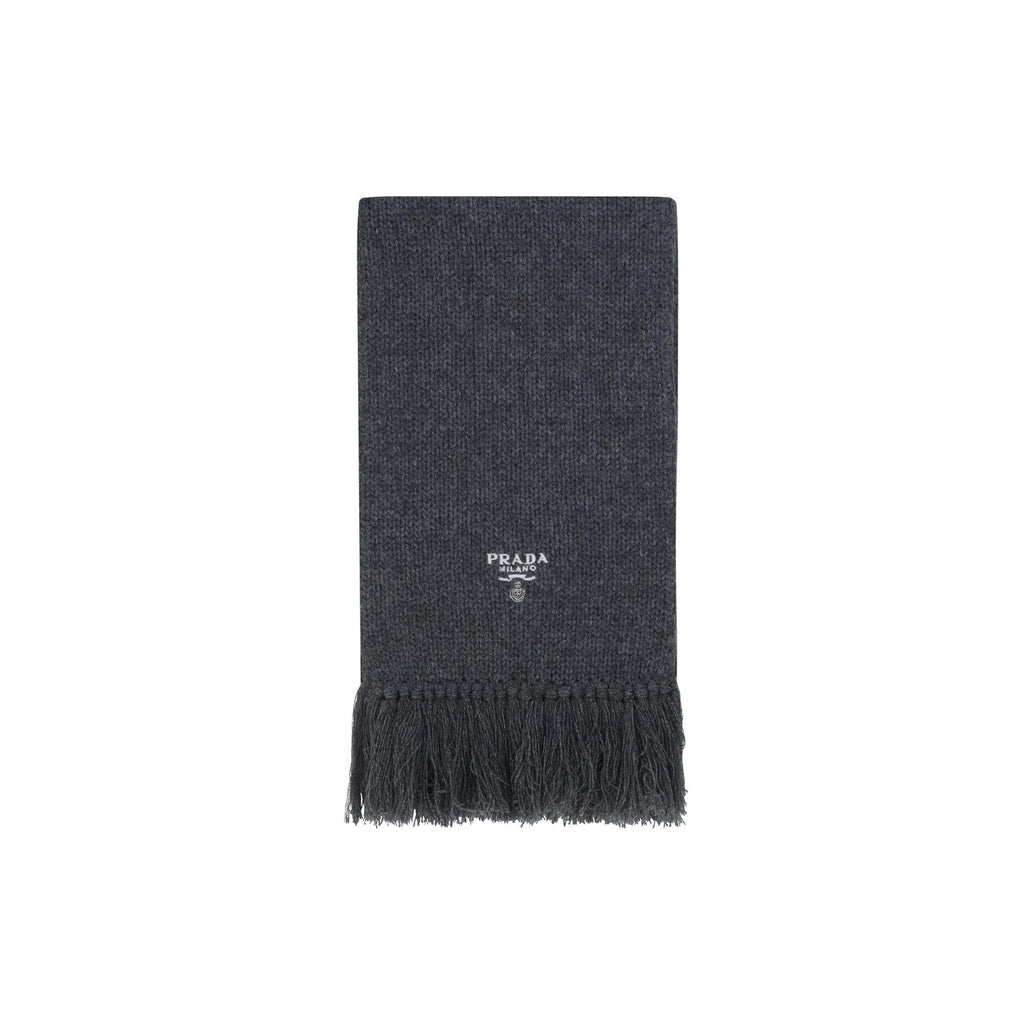 Prada Cashmere Logo Scarf