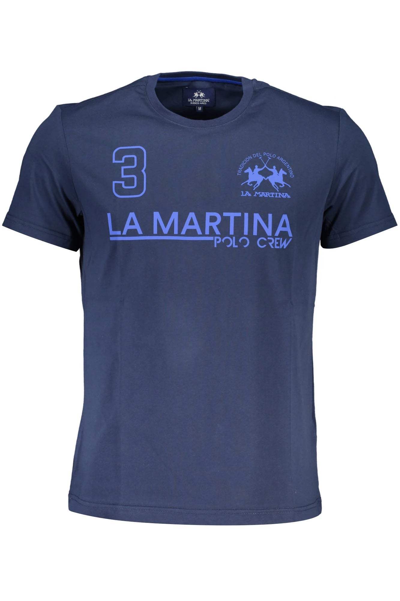 LA MARTINA LONG SLEEVE T-SHIRT MEN BLUE