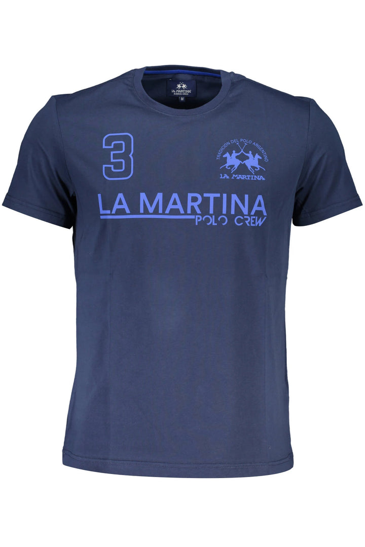 LA MARTINA LONG SLEEVE T-SHIRT MEN BLUE
