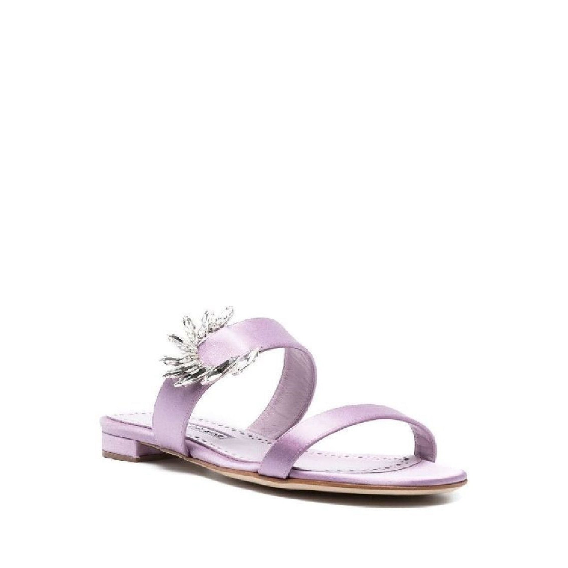 Manolo Blahnik Chivela 010 Flat Sandals