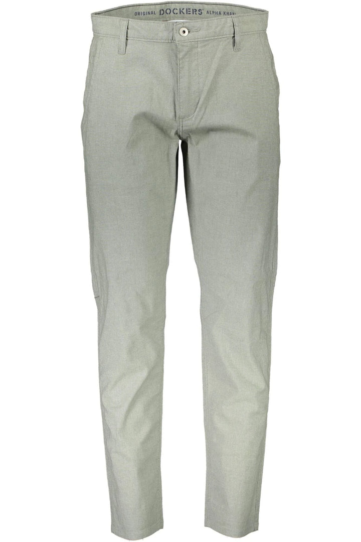 DOCKERS GREEN MEN&#39;S TROUSERS