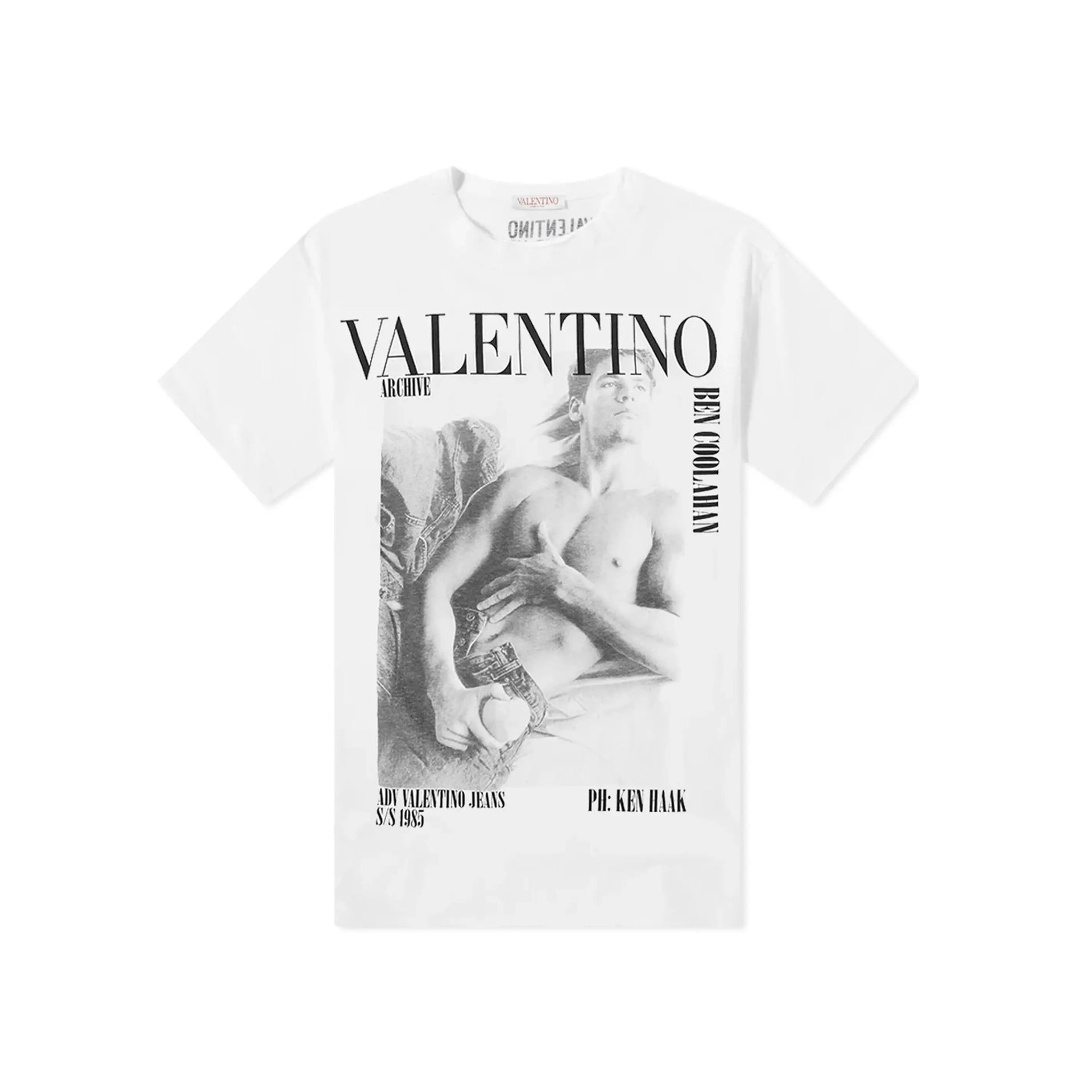 Valentino Archive Print T-Shirt - MEN CLOTHING - VALENTINO - Tluxy New