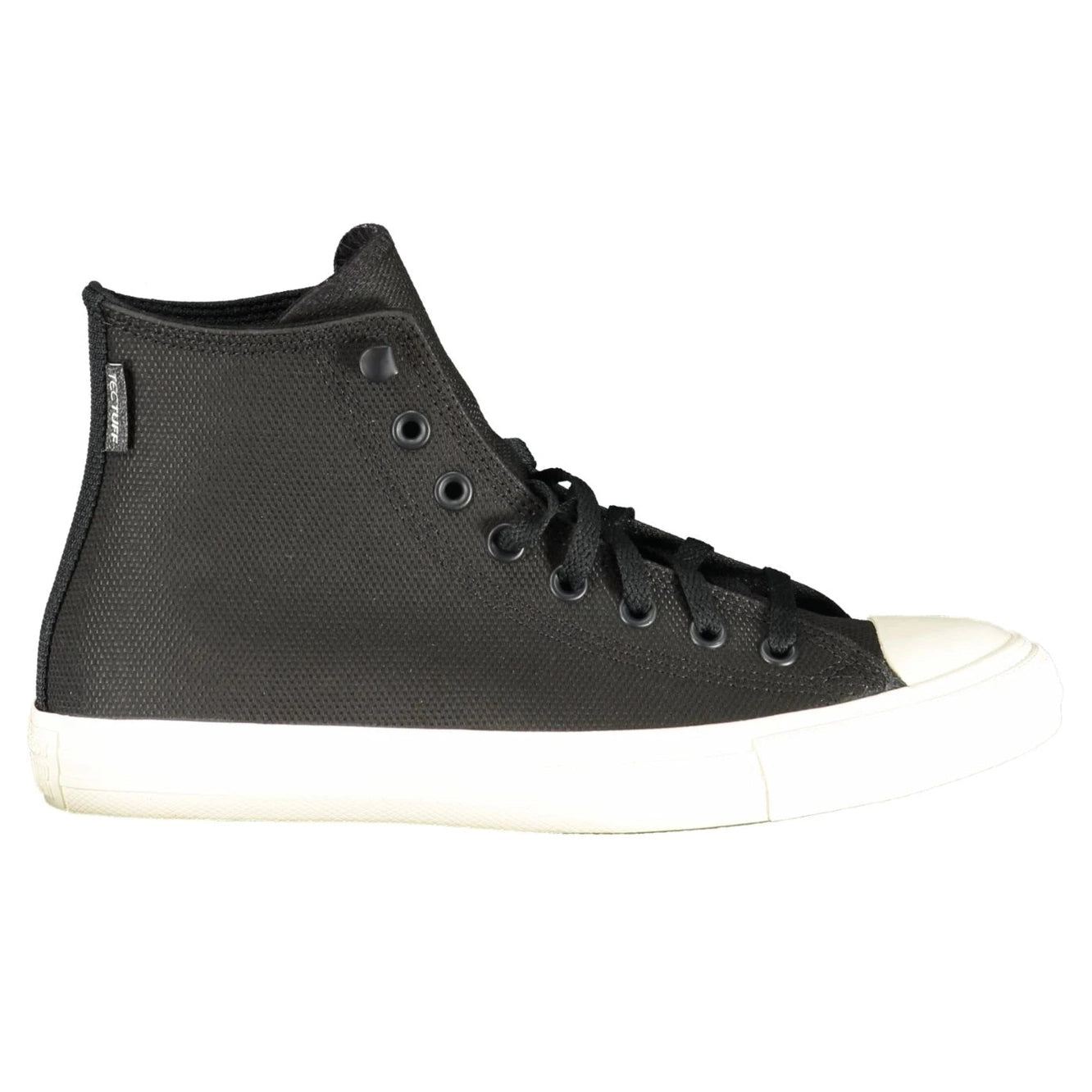 Unisex High-Top Black Sports Shoes with Laces