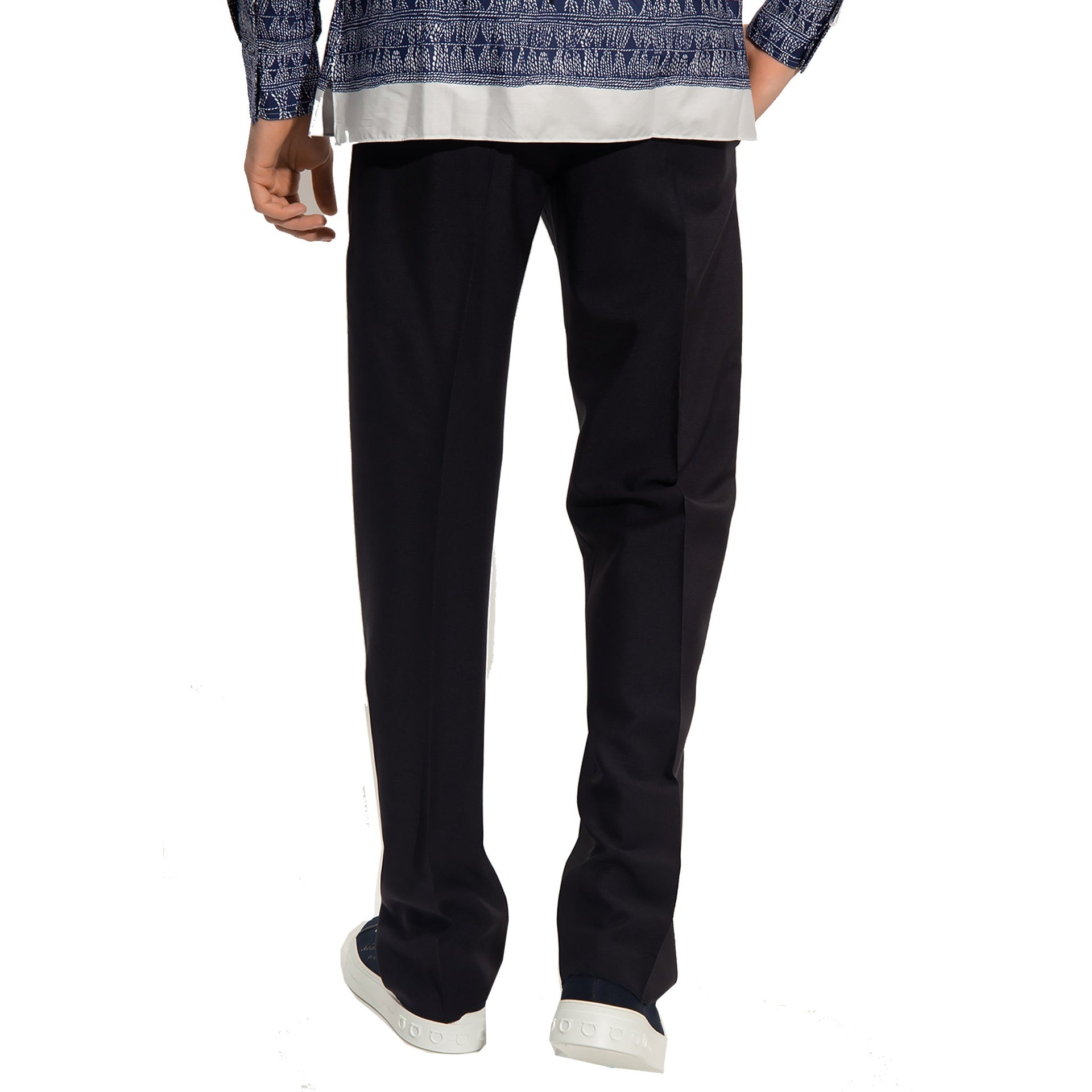 Salvatore Ferragamo Cotton And Silk Pants