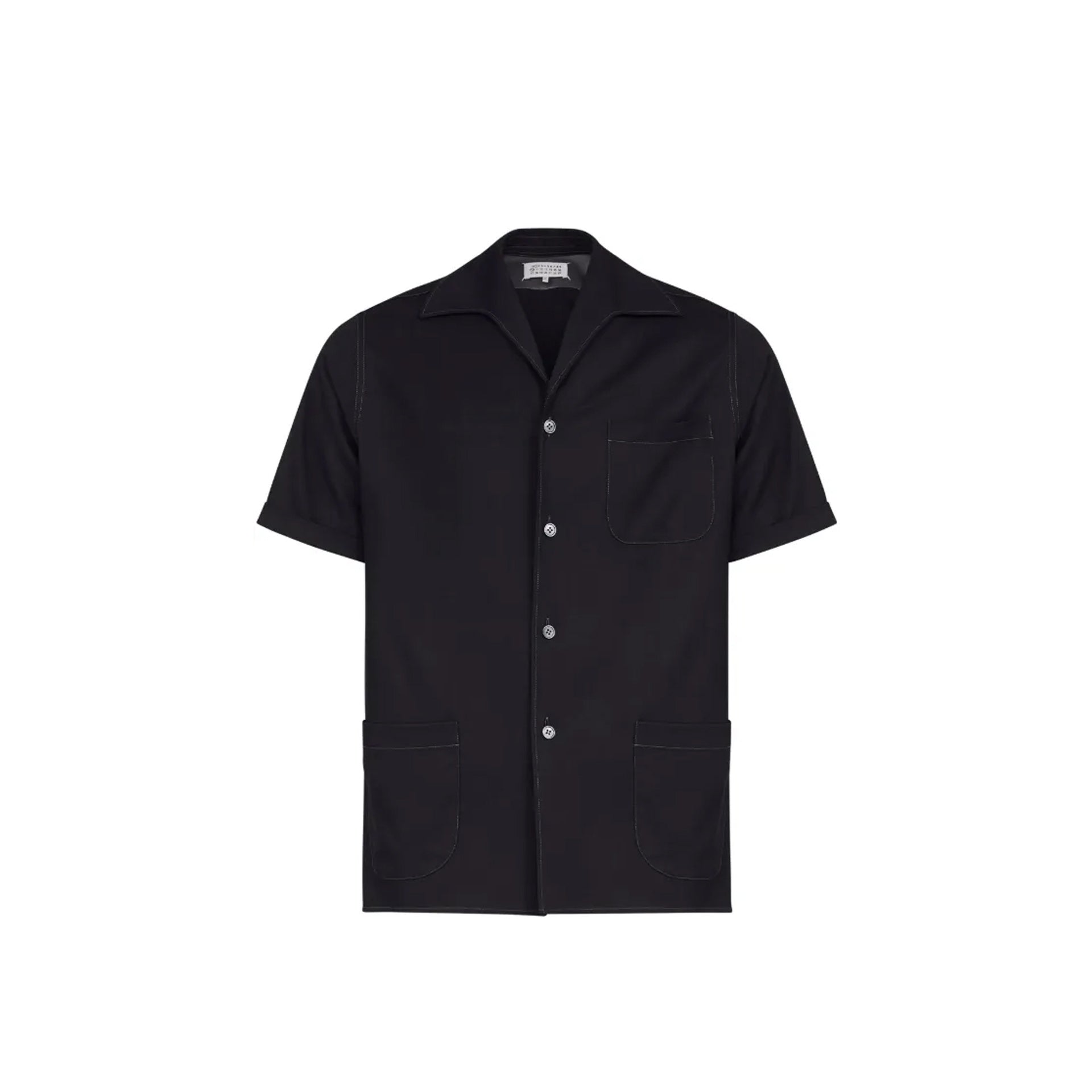 Maison Margiela short-sleeve wool shirt – Siebentaschen