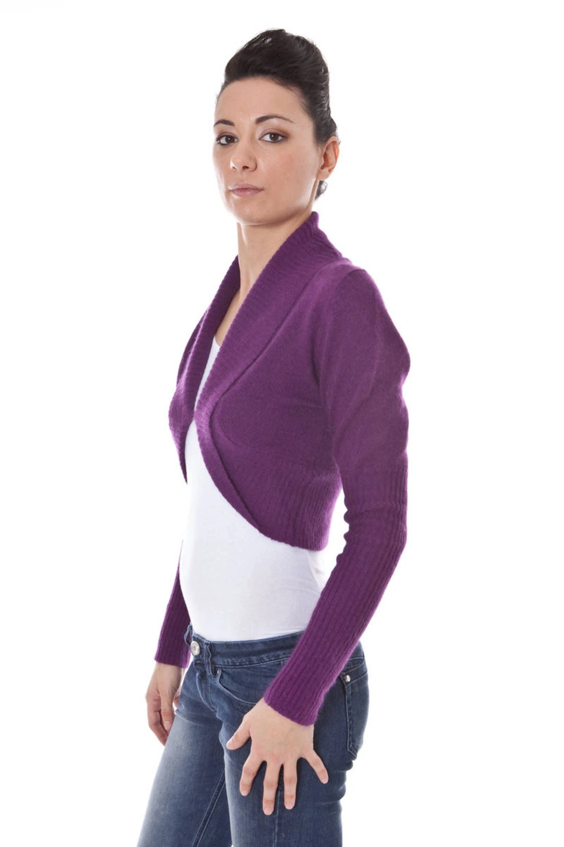 DATCH SHRUG LONG SLEEVES PURPLE WOMAN