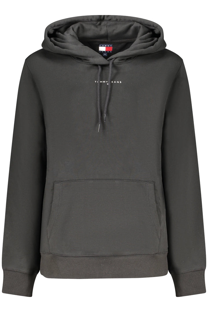 TOMMY HILFIGER WOMEN&#39;S BLACK ZIP-UP SWEATSHIRT