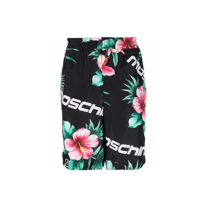 Moschino Floral Print Silk Shorts
