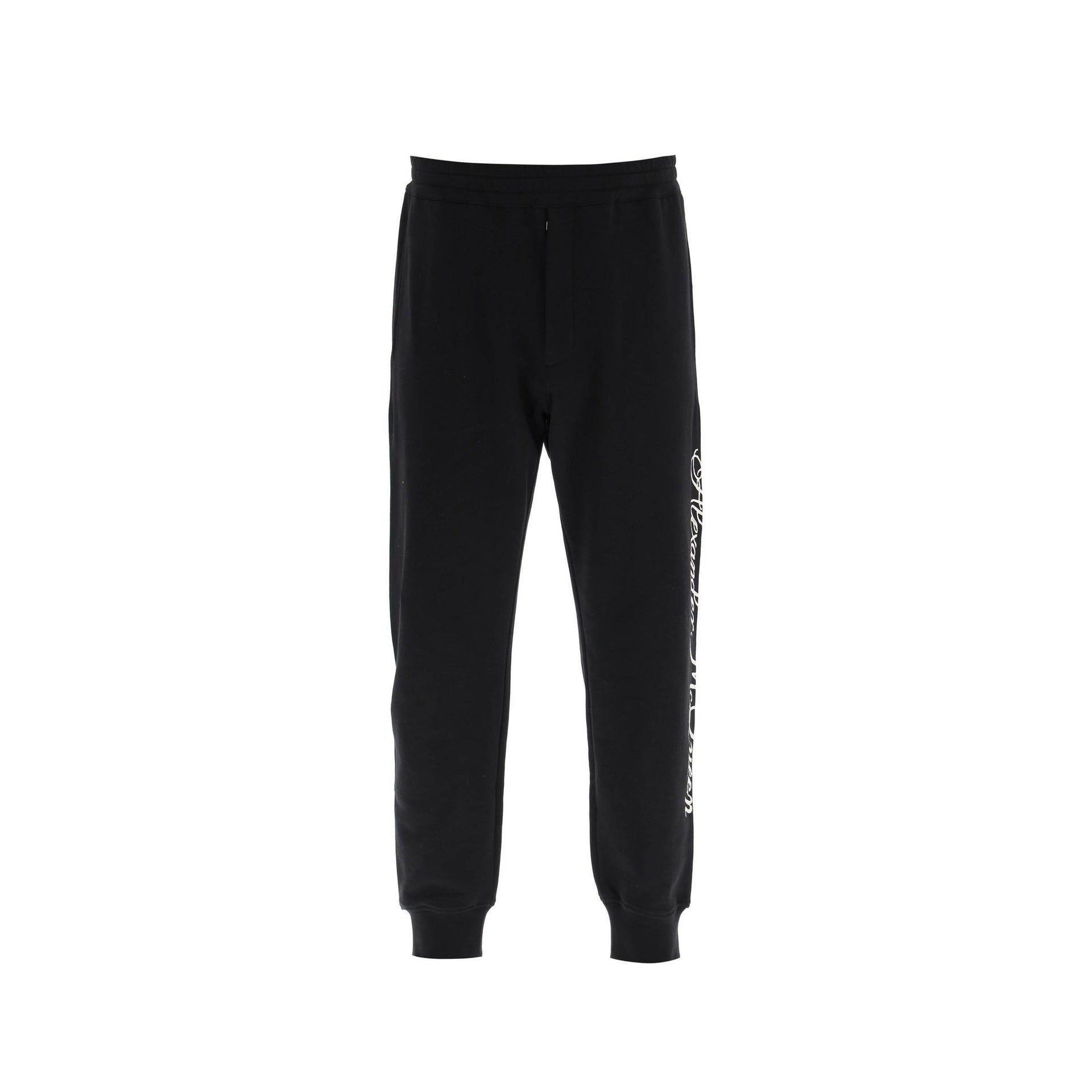 Alexander Mcqueen Logo Cotton Pants