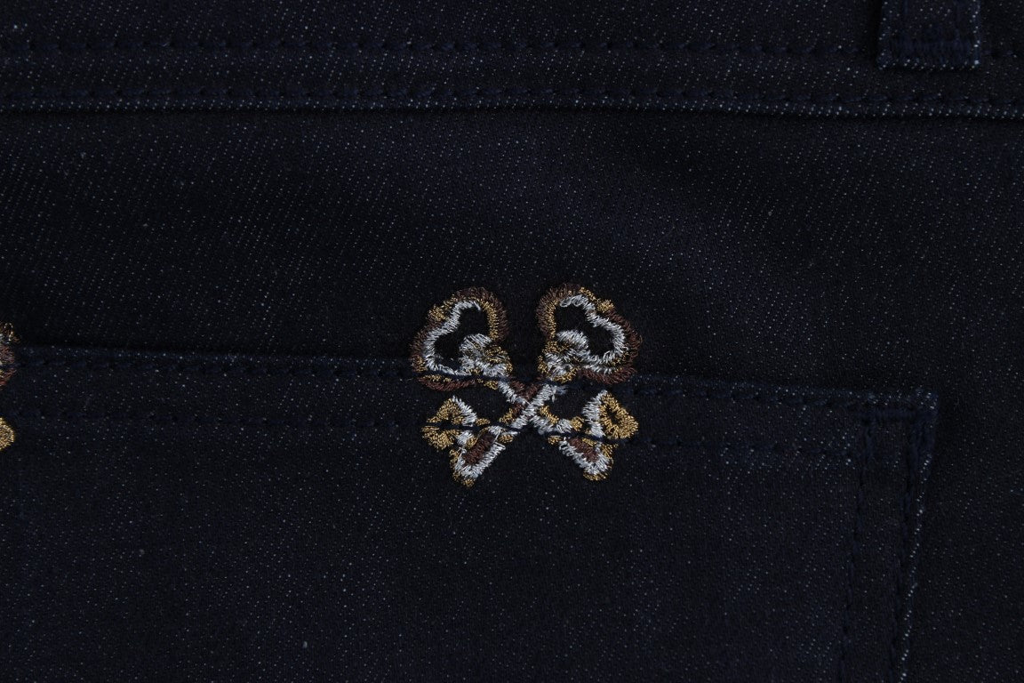 Jean slim brodé élégant Dolce &amp; Gabbana