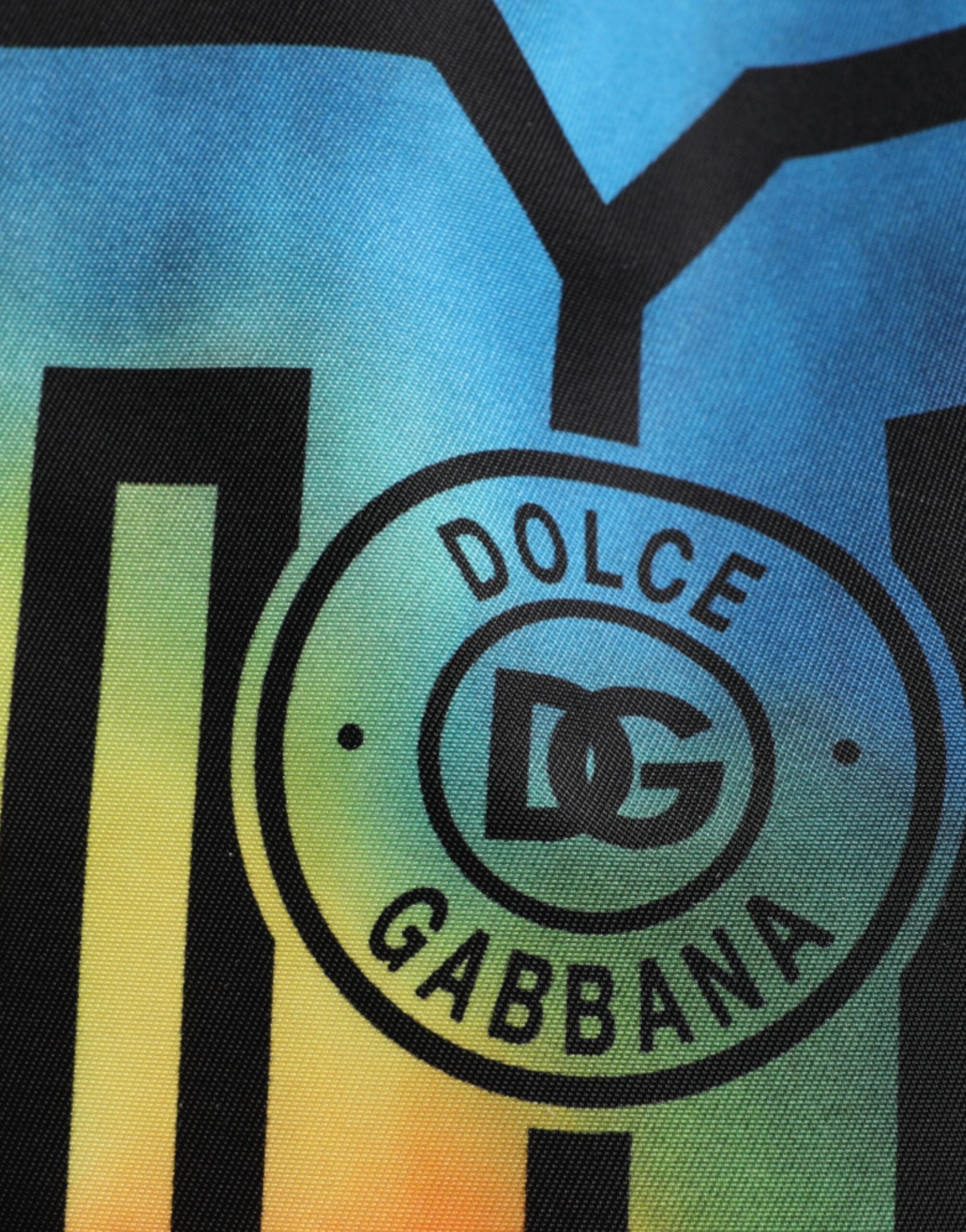 Sac à dos Dolce &amp; Gabbana multicolore en nylon tie-dye avec logo imprimé pour enfant