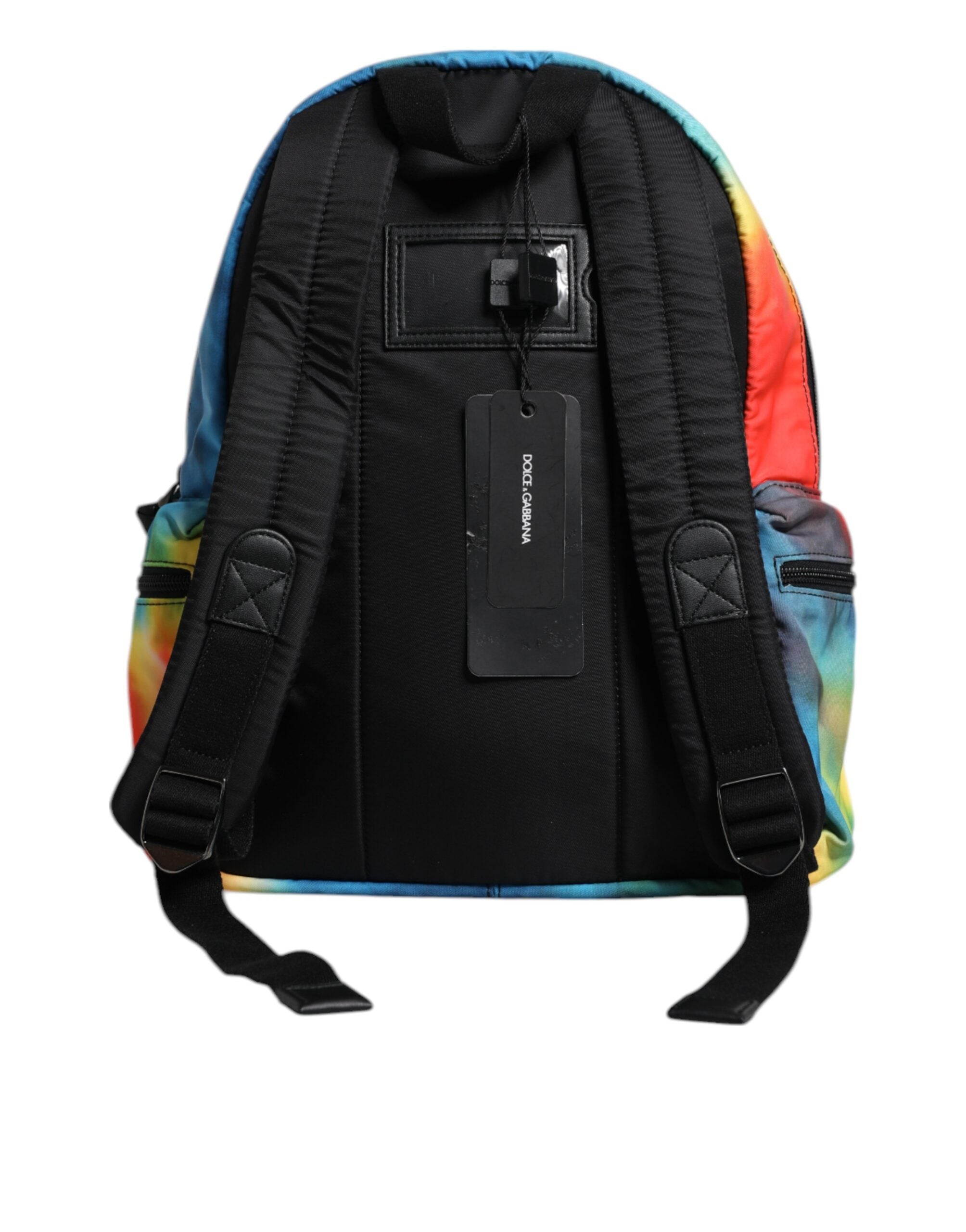 Sac à dos Dolce &amp; Gabbana multicolore en nylon tie-dye avec logo imprimé pour enfant