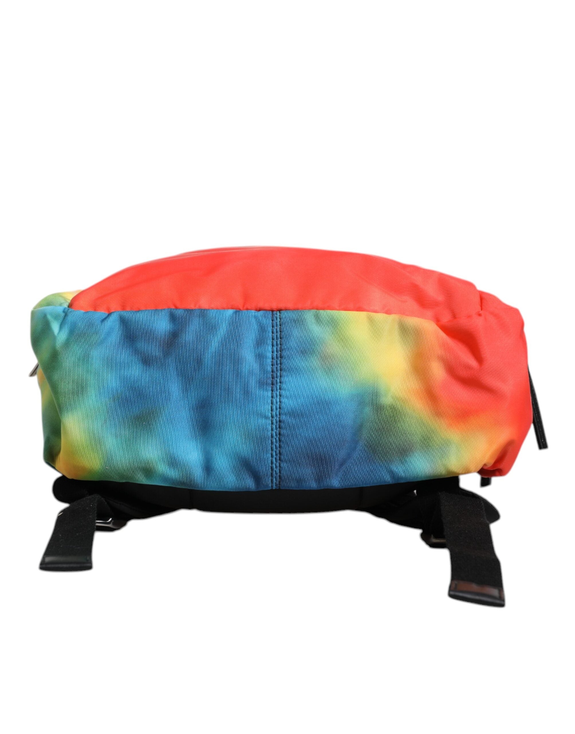 Sac à dos Dolce &amp; Gabbana multicolore en nylon tie-dye avec logo imprimé pour enfant
