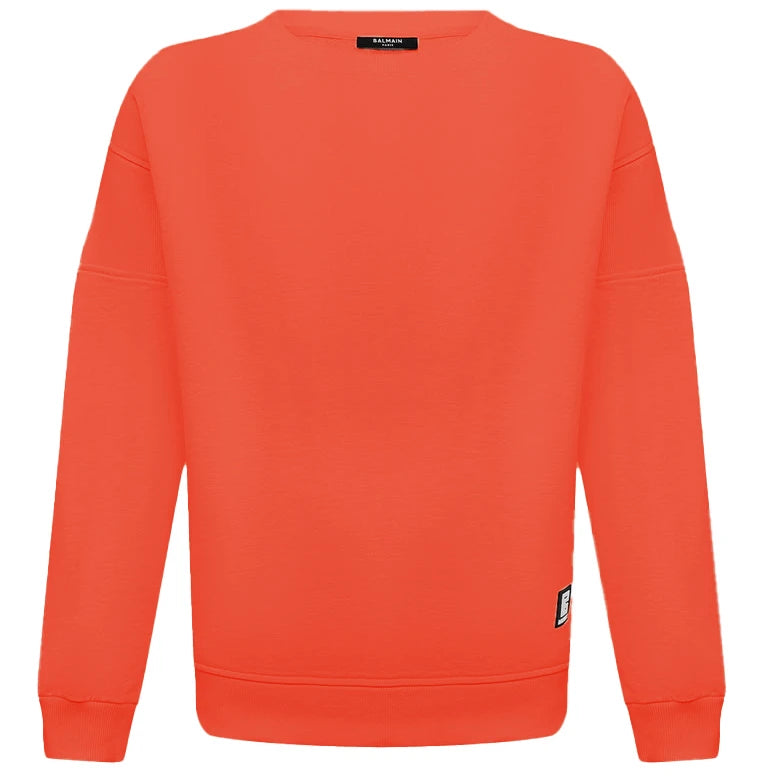 Balmain Sweatshirts Orange Man