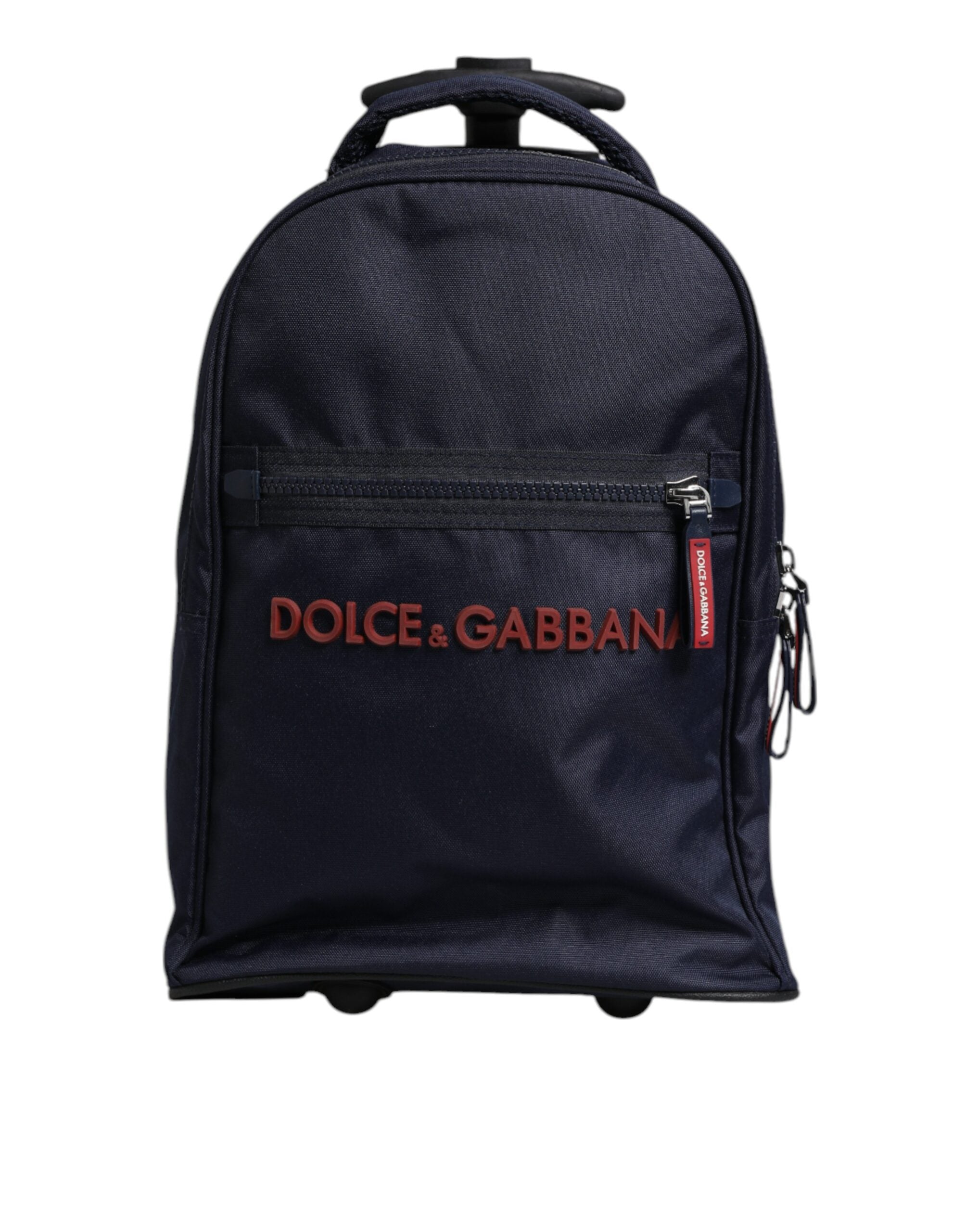 Sac à dos à roulettes Dolce &amp; Gabbana en polyester bleu et rouge pour enfant