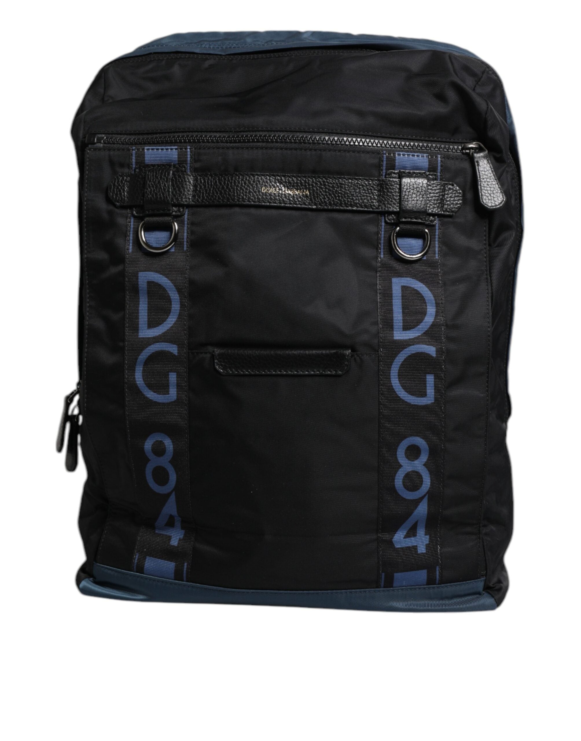 Sac à dos d'école Dolce &amp; Gabbana en nylon noir avec logo DG
