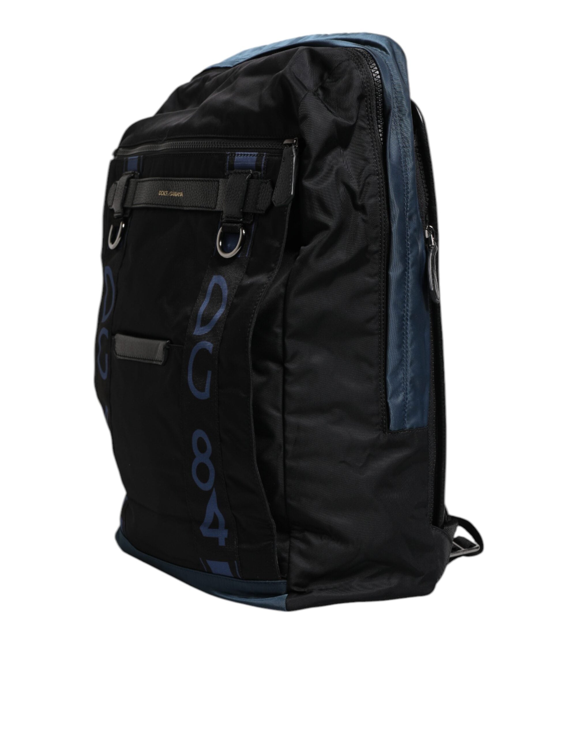 Sac à dos d'école Dolce &amp; Gabbana en nylon noir avec logo DG