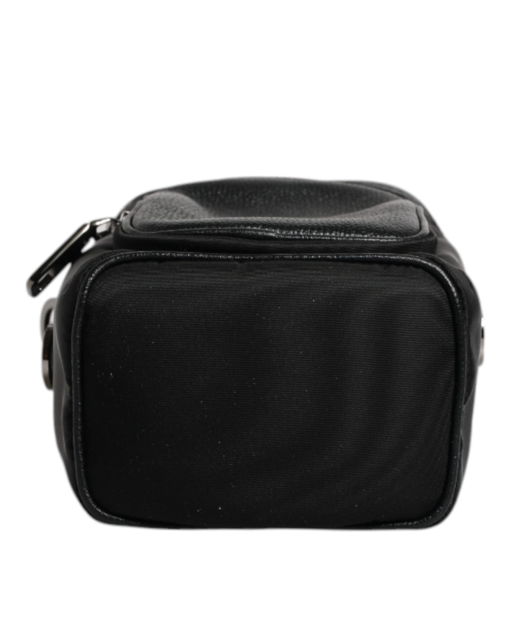 Sac bandoulière en cuir noir avec logo Dolce &amp; Gabbana