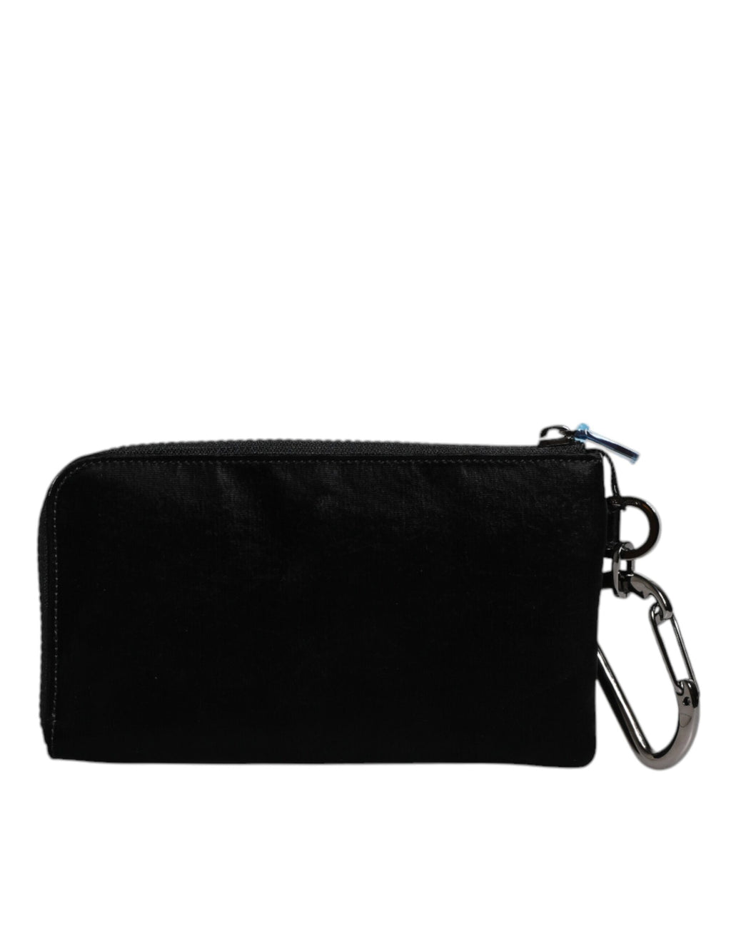 Pochette porte-clés Dolce &amp; Gabbana en nylon noir avec logo