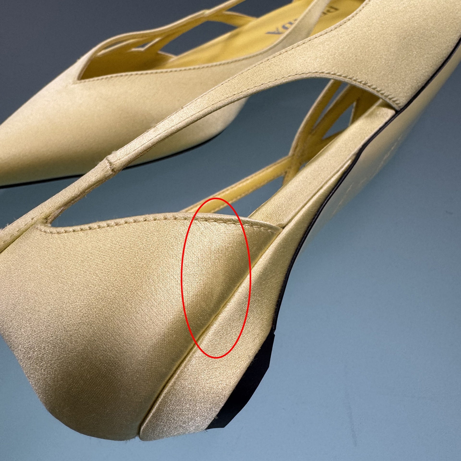 Prada Satin Ballerina Flats - WOMEN SHOES - PRADA - Tluxy New
