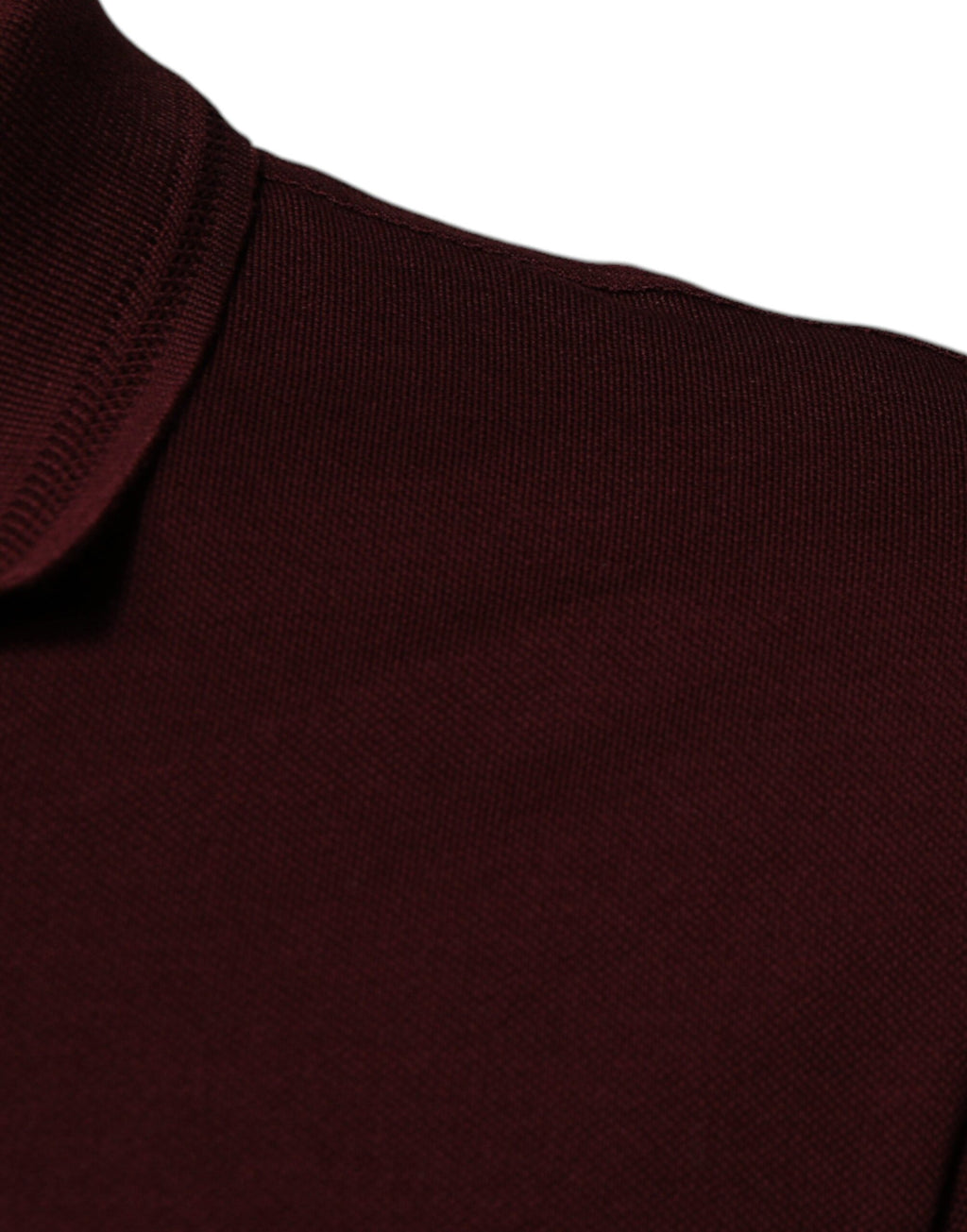 Polo à manches courtes et col bordeaux Dolce &amp; Gabbana