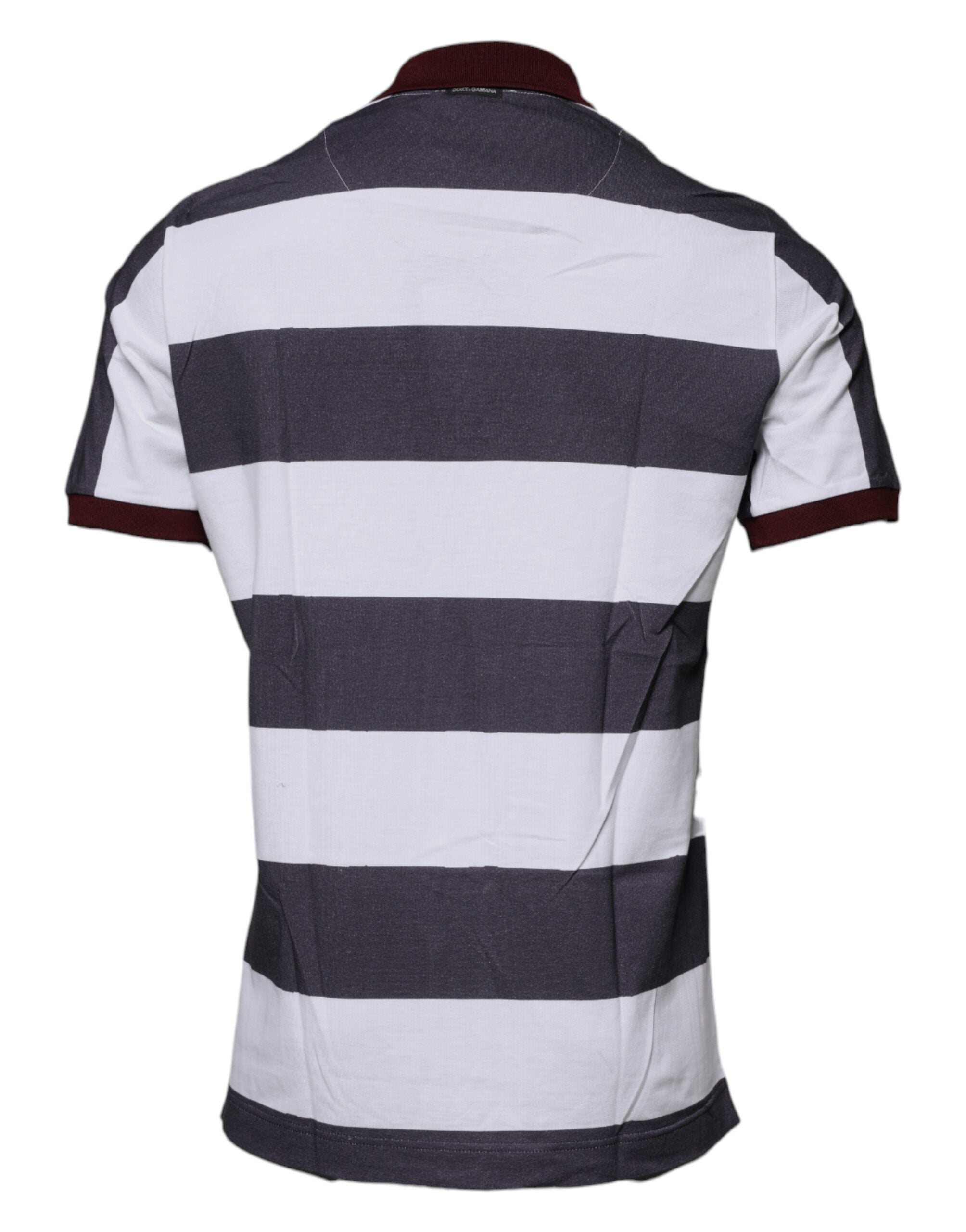 T-shirt polo à col graphique multicolore Dolce &amp; Gabbana