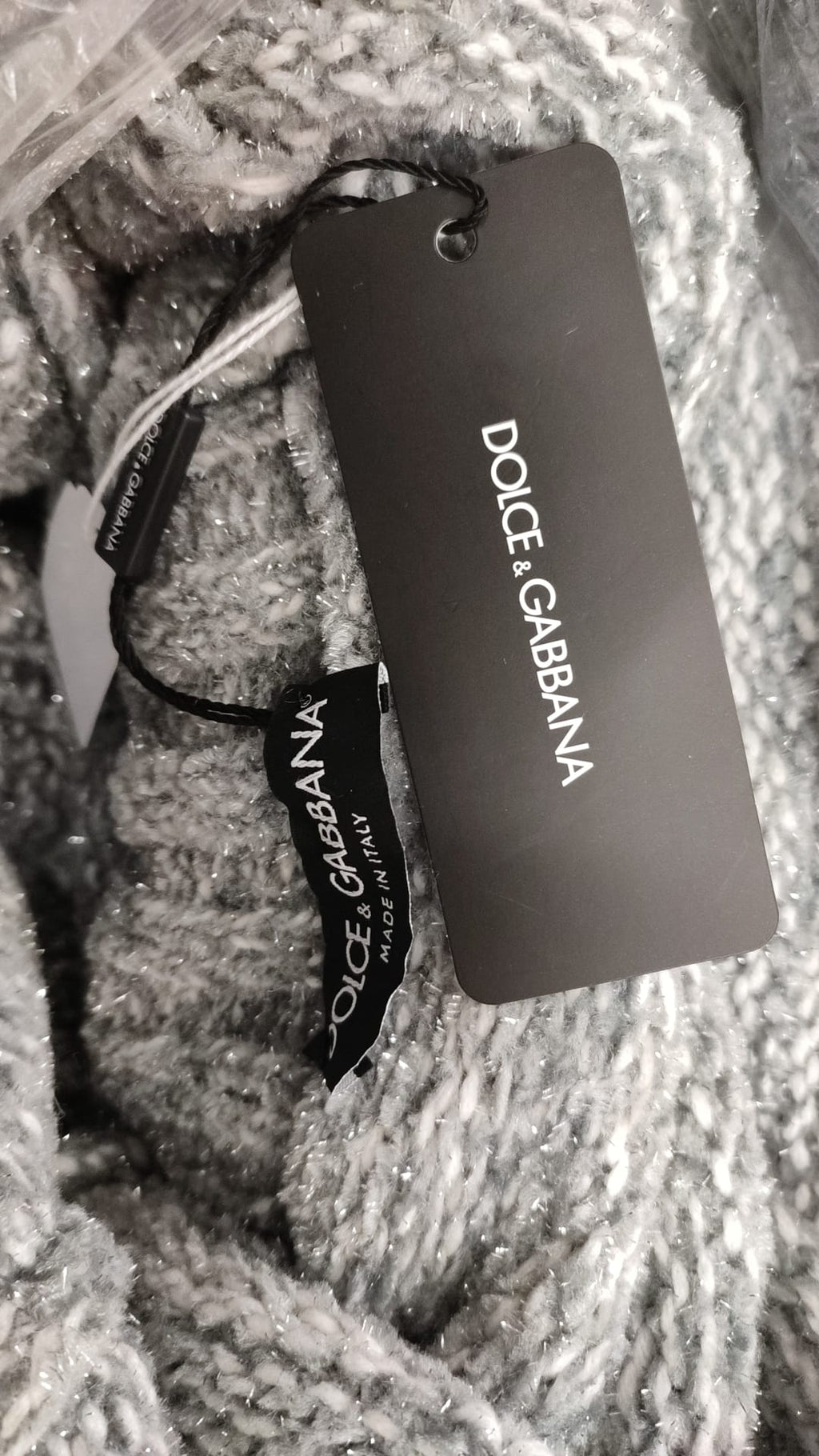 Dolce &amp; Gabbana Eleganter Rollkragenpullover aus grauer Kaschmirmischung