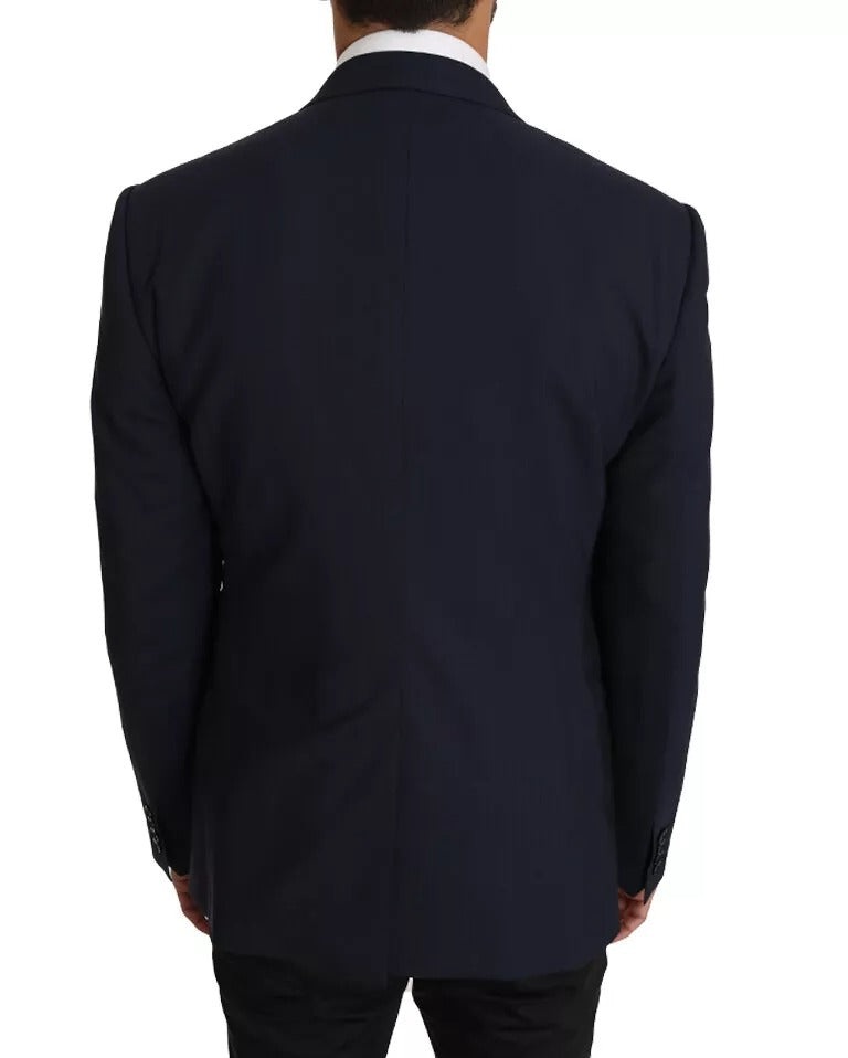 Ensemble blazer et gilet Martini en laine bleue Dolce &amp; Gabbana, 2 pièces