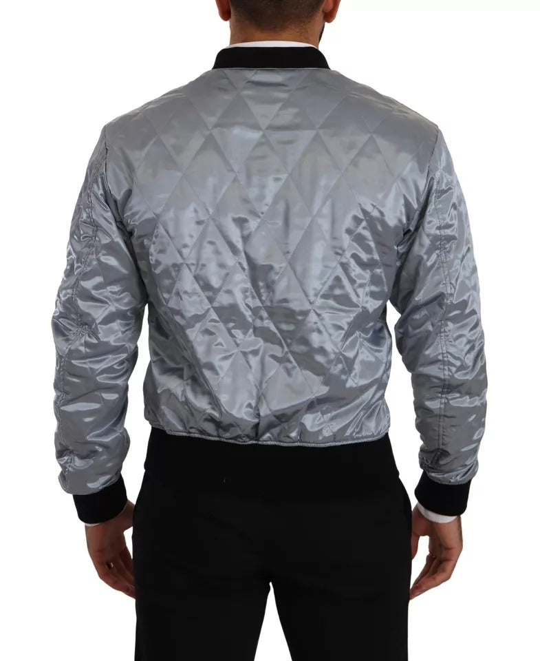 Dolce &amp; Gabbana - Manteau Bomber Bleu Clair pour Homme