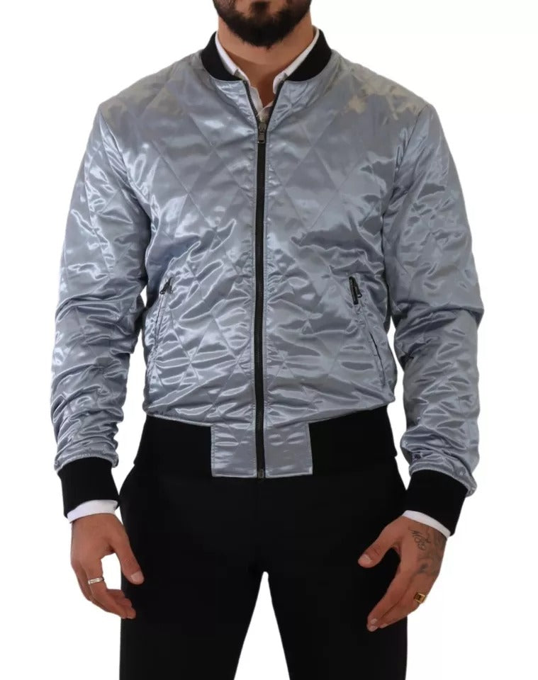 Dolce &amp; Gabbana - Manteau Bomber Bleu Clair pour Homme