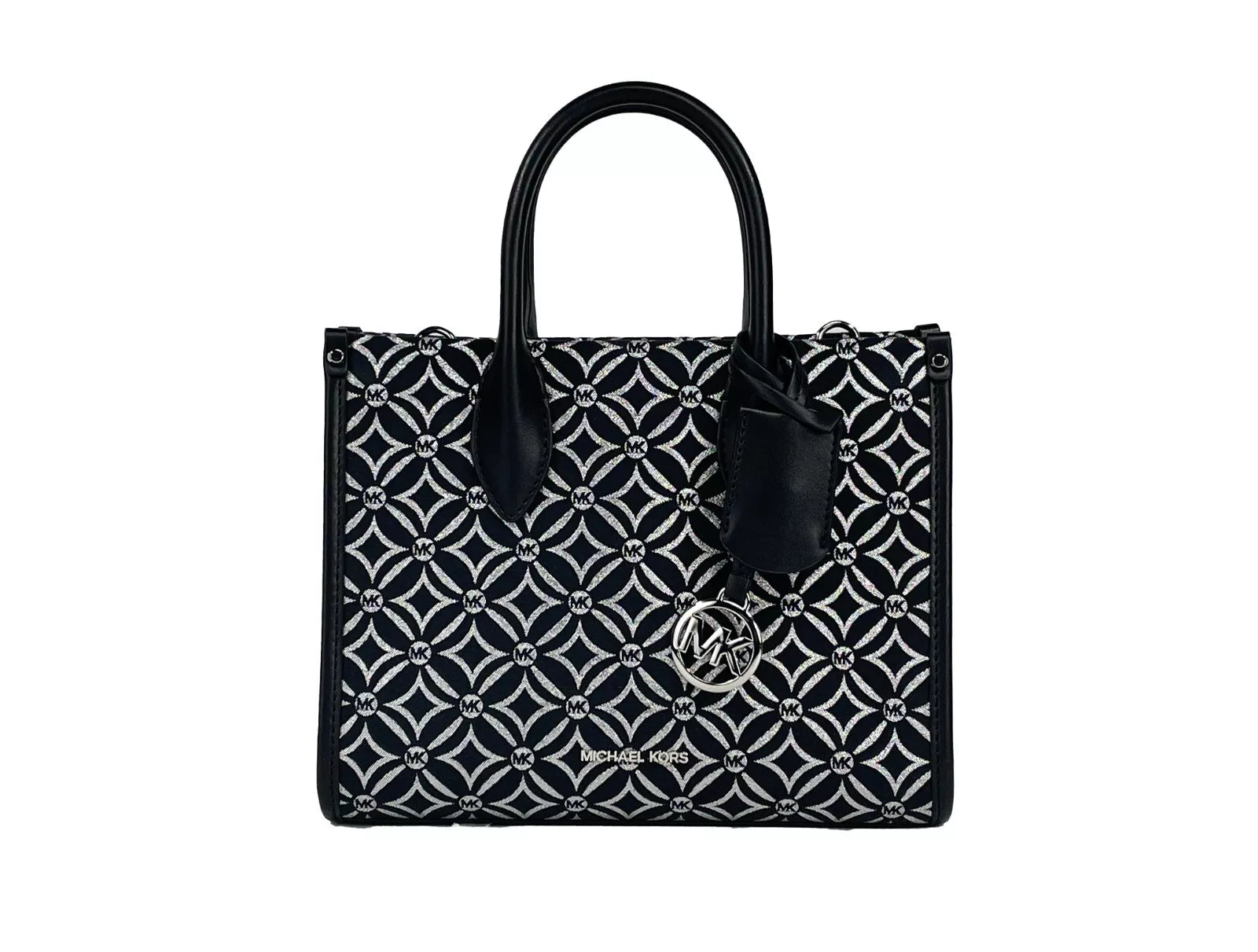 Michael Kors Mirella Kleine Umhängetasche mit Reißverschluss oben in Schwarz