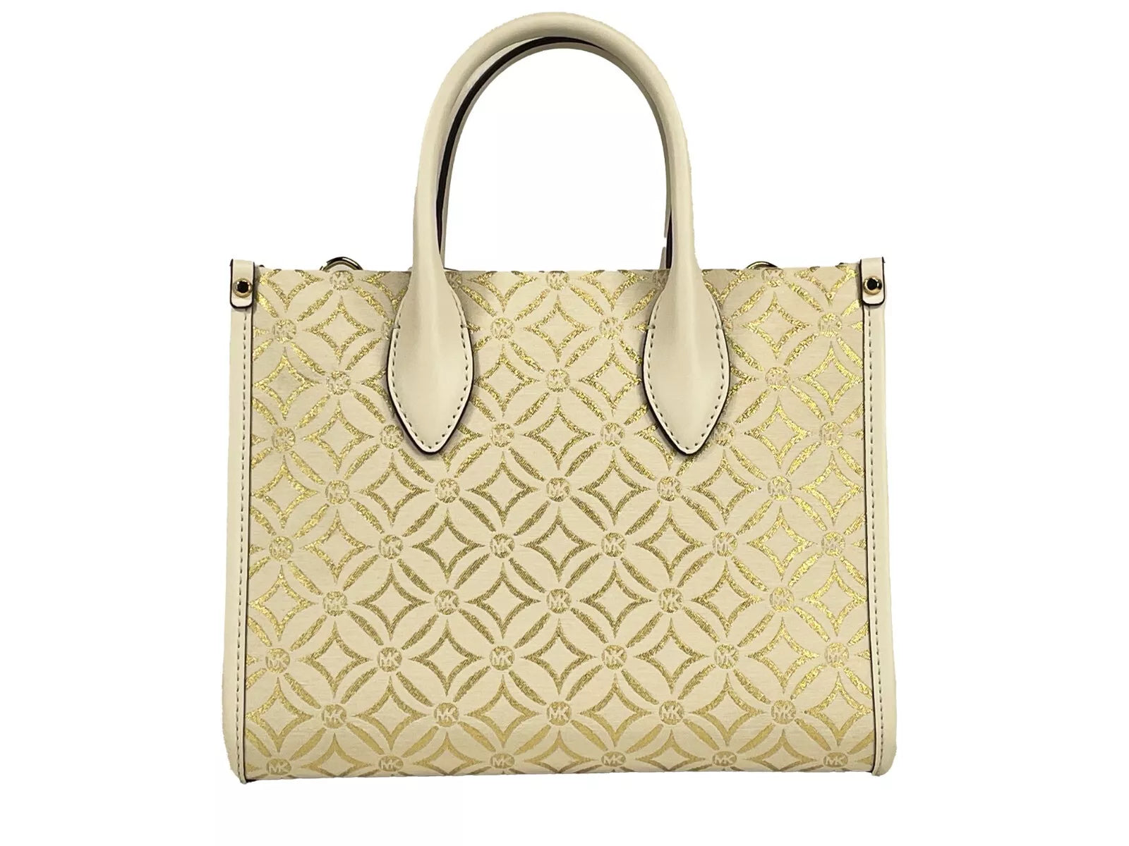 Michael Kors Mirella Kleine Umhängetasche mit Reißverschluss oben in Creme