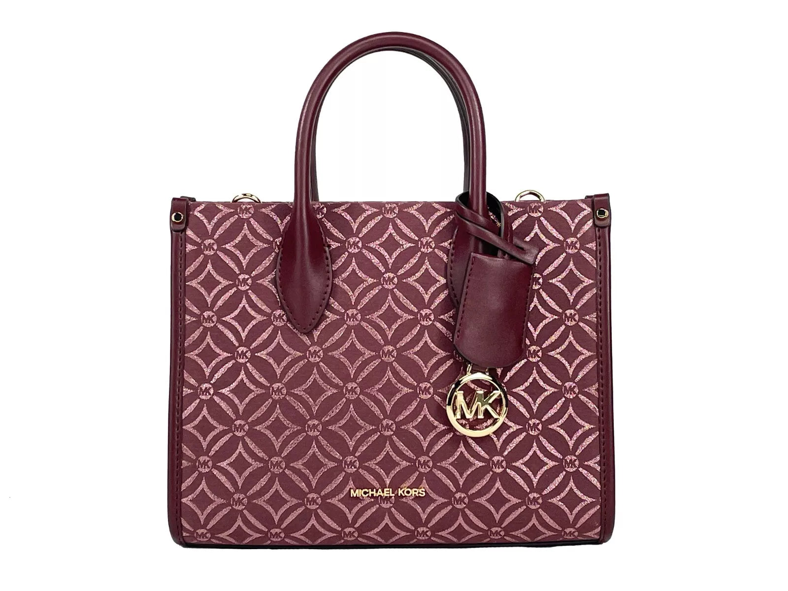 Michael Kors Mirella Kleine Umhängetasche mit Reißverschluss oben in Ochsenblut