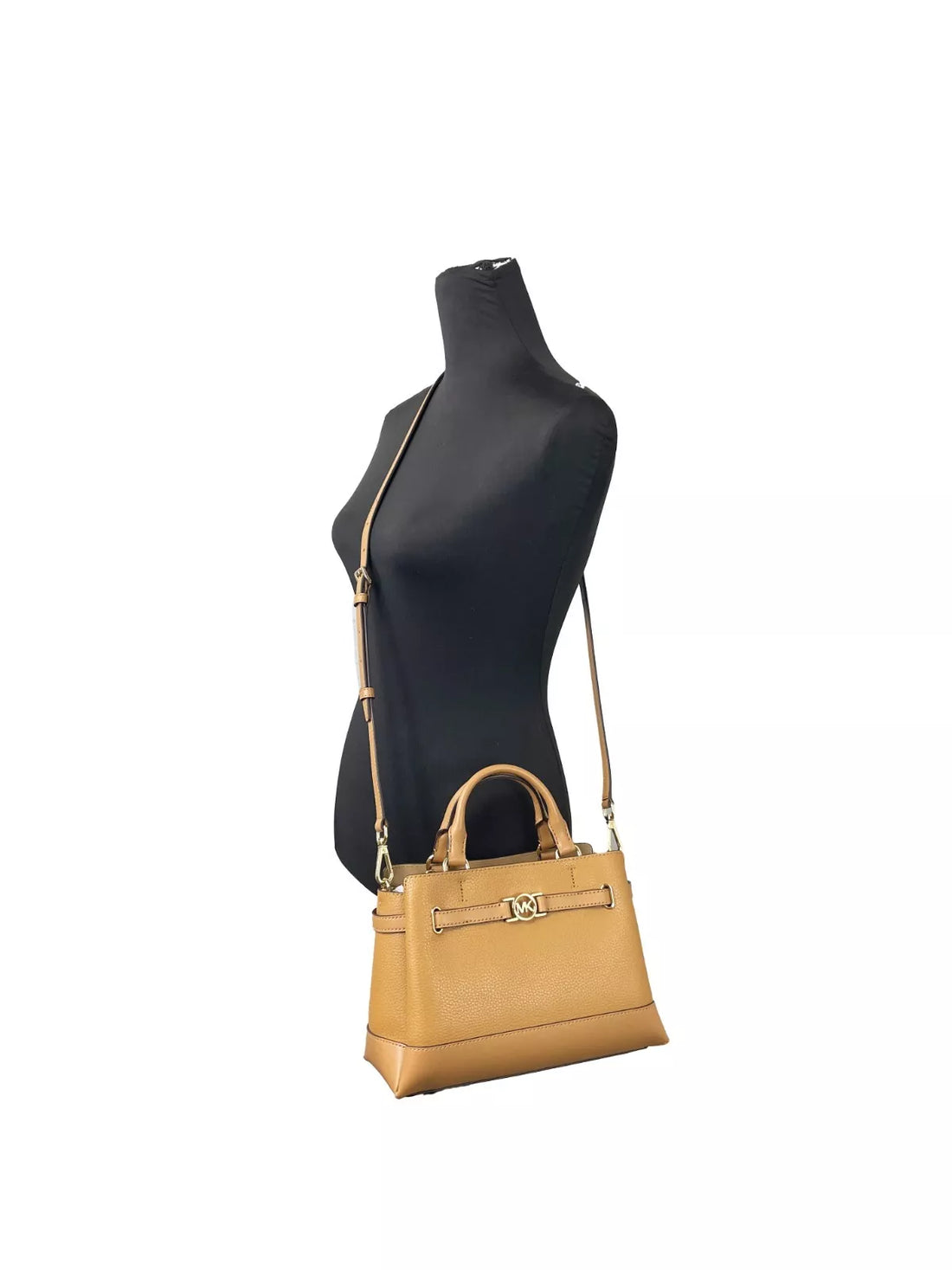 Michael Kors Reed Kleine Umhängetasche aus Leder mit Gürtel Braun