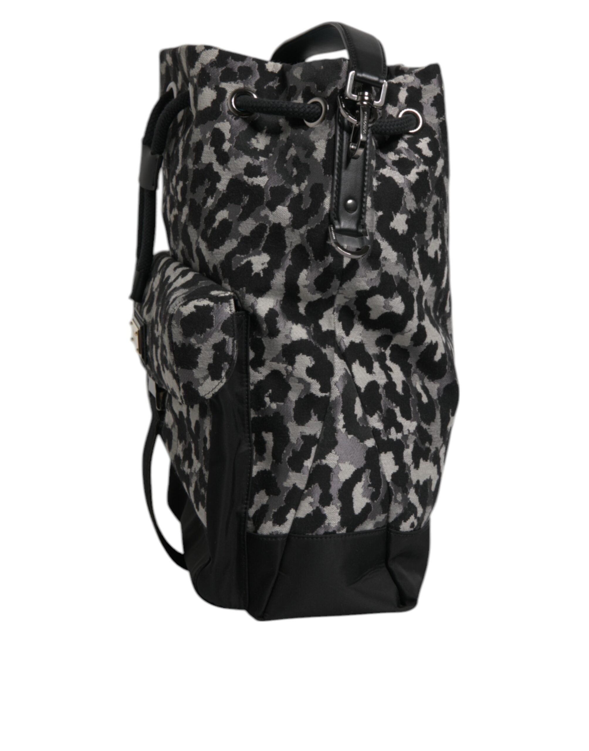 Dolce &amp; Gabbana Sac à bandoulière Hobo en jacquard léopard multicolore