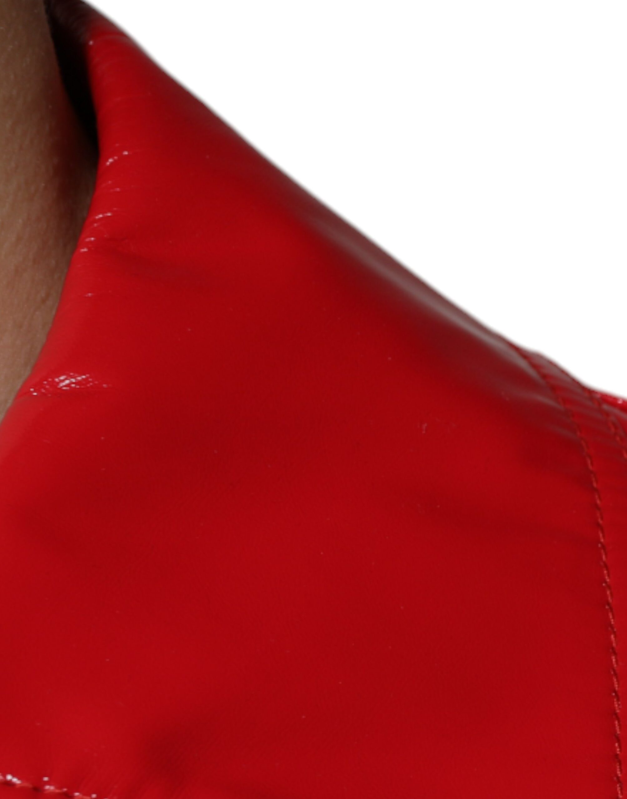 Veste à col boutonné en polyester rouge Dolce &amp; Gabbana
