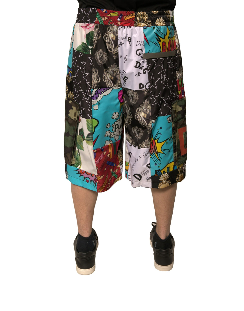 Bermuda cargo patchwork multicolore Dolce &amp; Gabbana