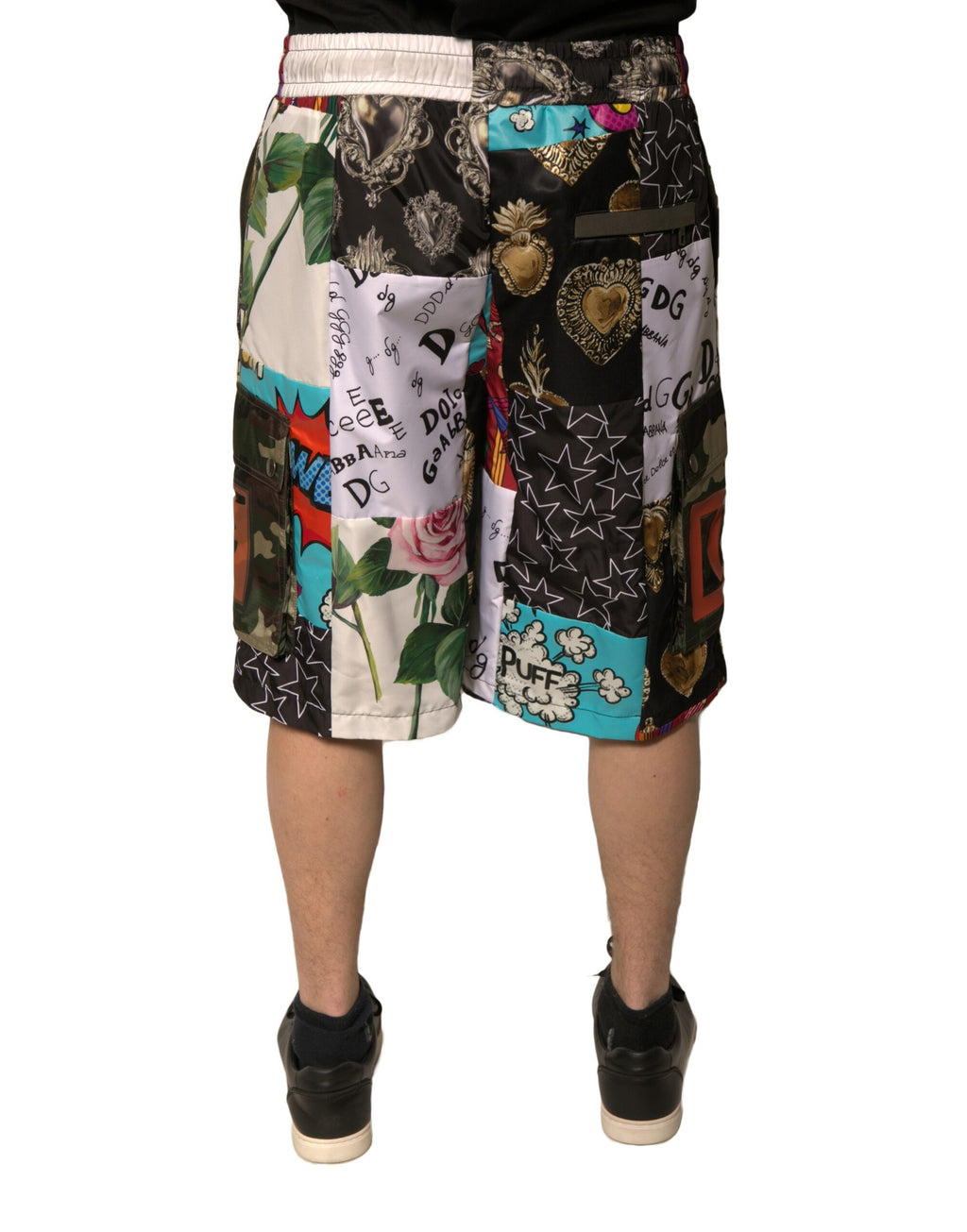 Bermuda cargo patchwork multicolore Dolce &amp; Gabbana