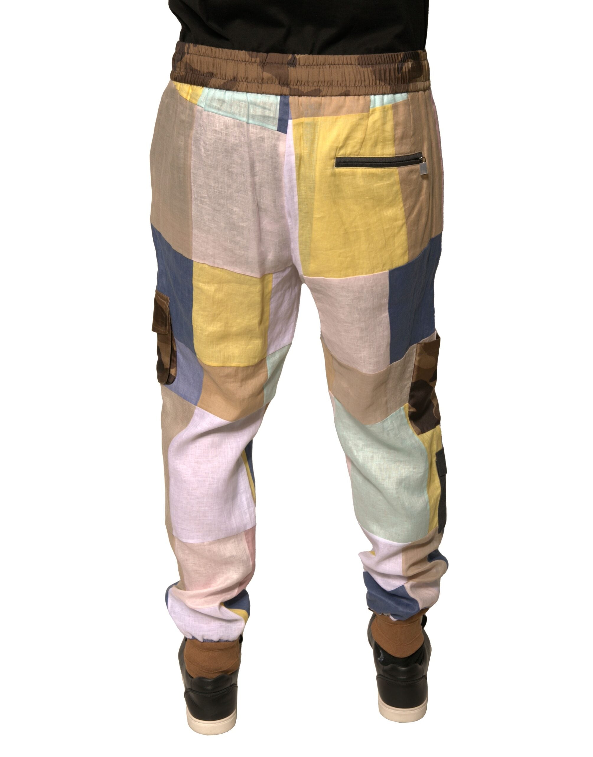 Pantalon de jogging patchwork multicolore Dolce &amp; Gabbana